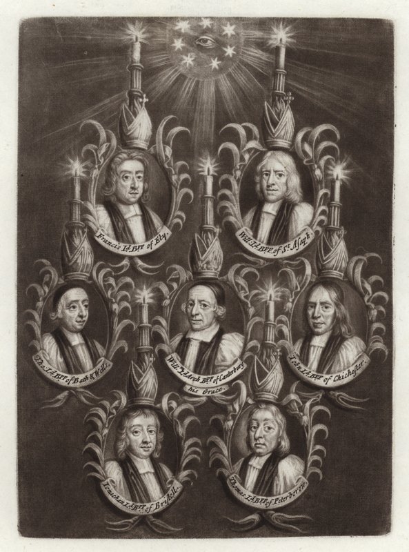 Portret van de Zeven Bisschoppen door English School