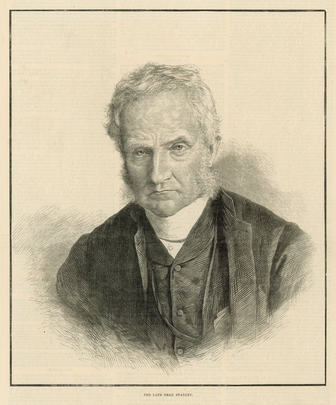 Portret van wijlen Dean Stanley door English School
