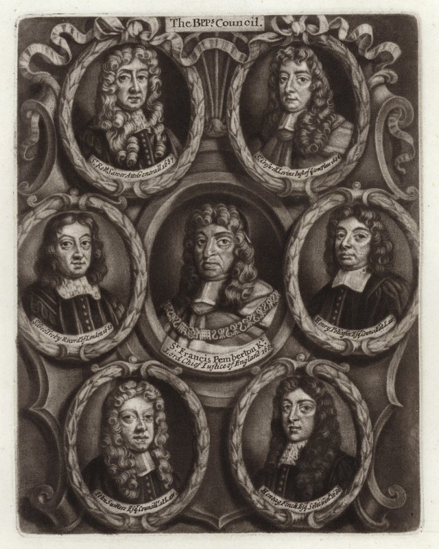 Portretten van de Raad van Bisschoppen door English School