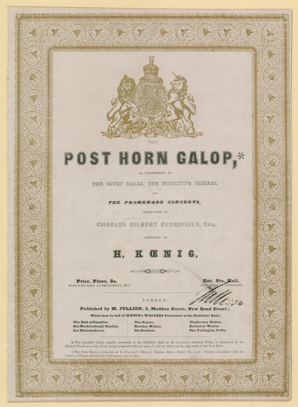 Posthoorn Galop door English School