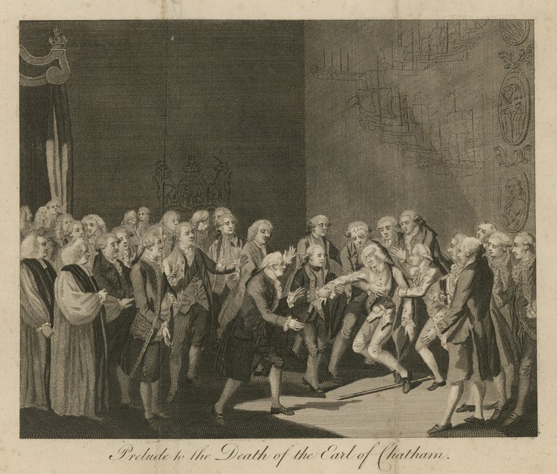 Voorspel tot de dood van de Graaf van Chatham door English School