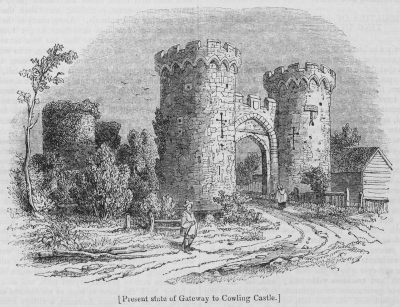 Huidige staat van de poort naar Cowling Castle door English School