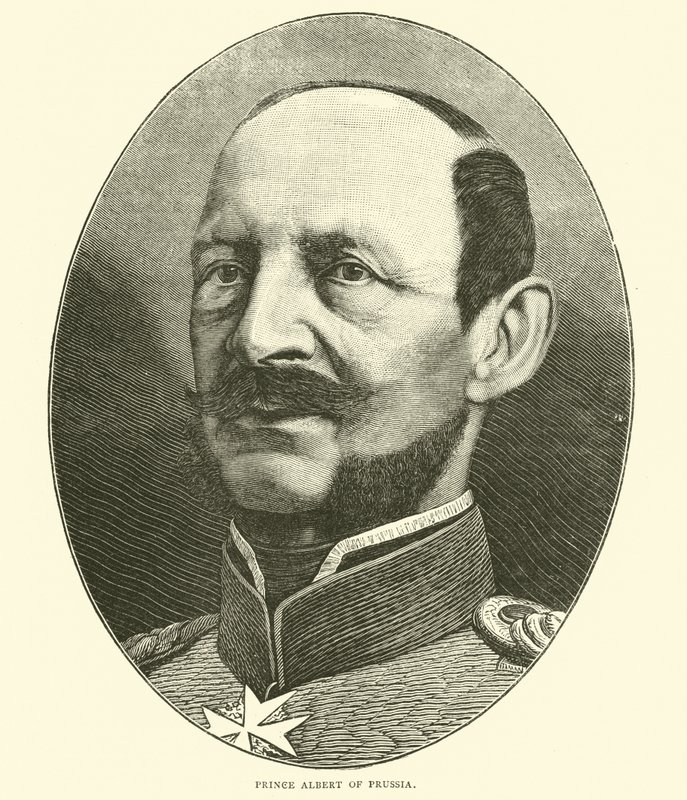Prins Albert van Pruisen, oktober 1870 door English School