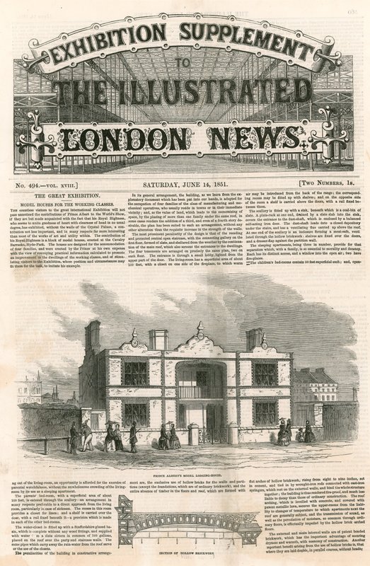 Prins Alberts Model Woning, Grote Tentoonstelling, 1851 door English School