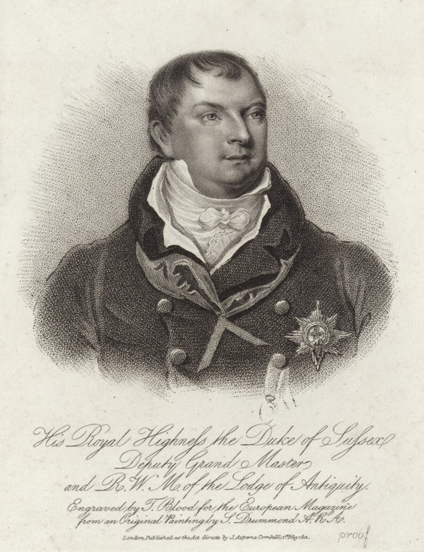 Prins Augustus Frederick, Hertog van Sussex door English School