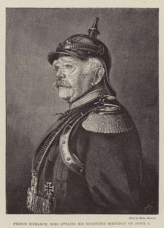 Prins Bismarck, die zijn tachtigste verjaardag viert op 1 april door English School