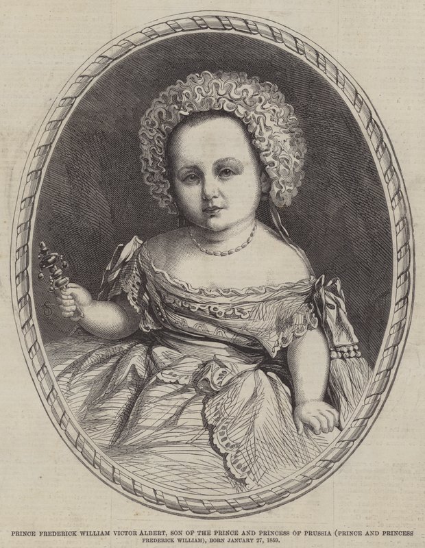 Prins Frederik Willem Victor Albert, zoon van de prins en prinses van Pruisen, geboren 27 januari 1859 door English School