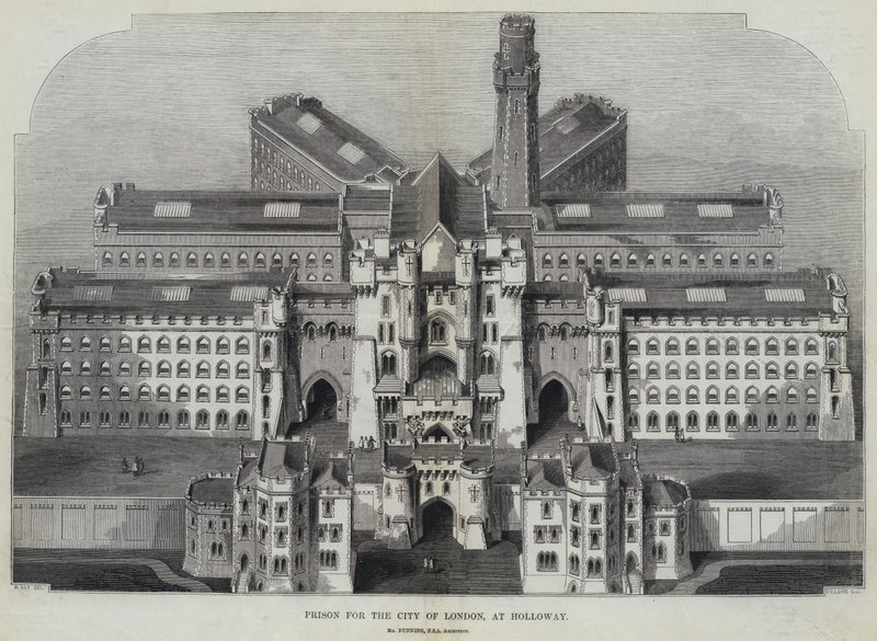 Gevangenis voor de stad Londen, in Holloway door English School