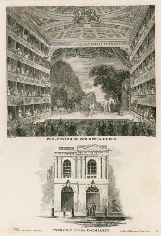 Proscenium van het Italiaanse Operahuis (Her Majesty