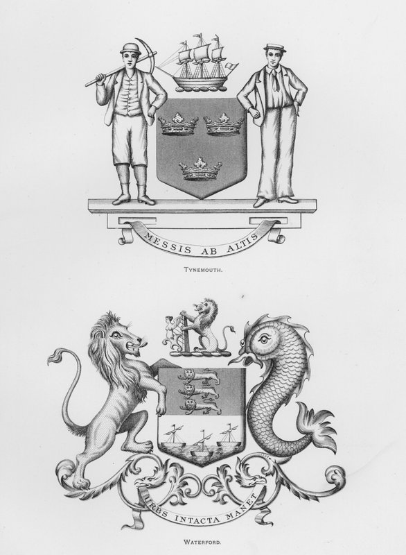 Publieke wapens: Tynemouth; Waterford door English School