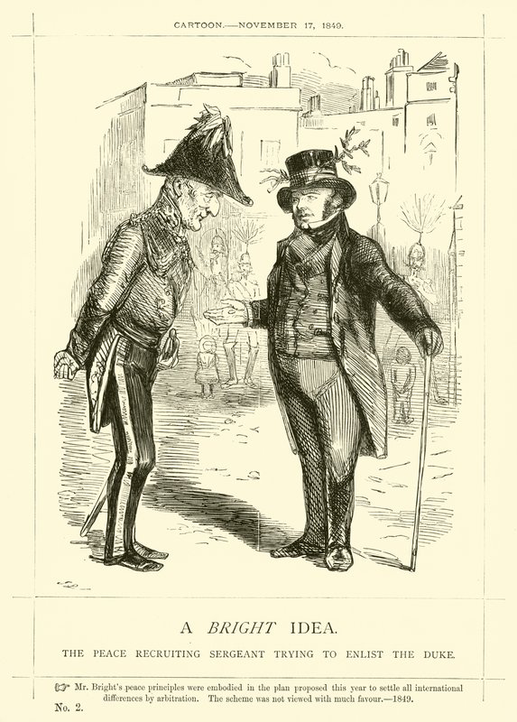 Punch cartoon over John Bright: Een helder idee door English School
