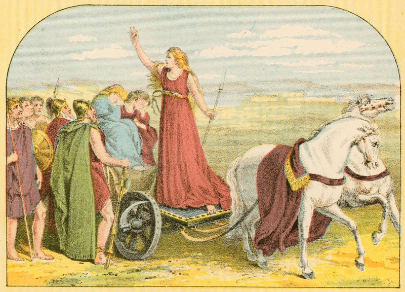 Koningin Boadicea door English School