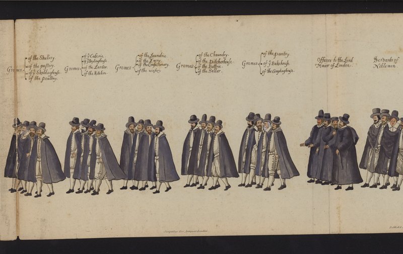 Begrafenisstoet van Koningin Elizabeth I door English School
