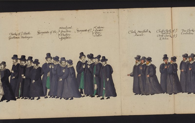 Begrafenisstoet van Koningin Elizabeth I door English School