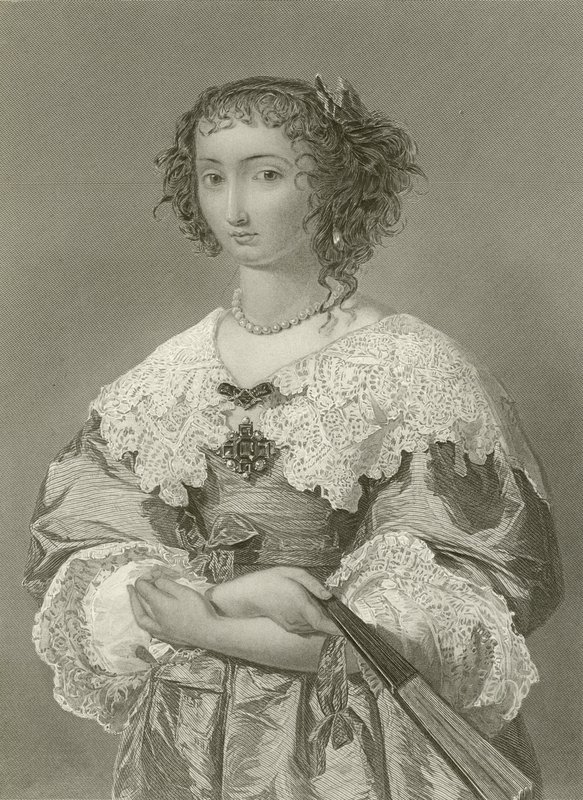 Koningin Henrietta Maria, koningin van koning Karel I door English School