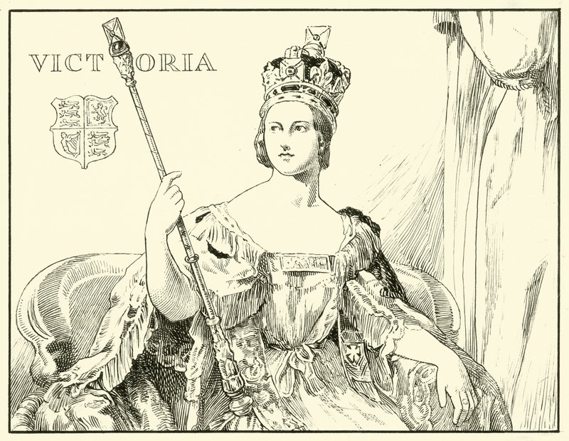 Koningin Victoria (Na het Kroningsportret door Sir George Hayter) door English School