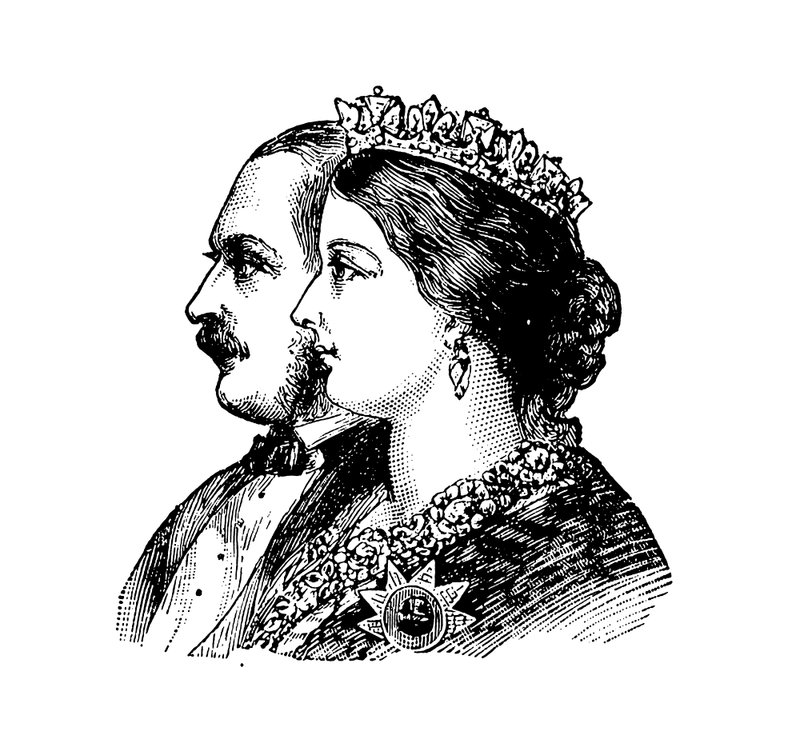 Koningin Victoria en de Prins-Gemaal door English School