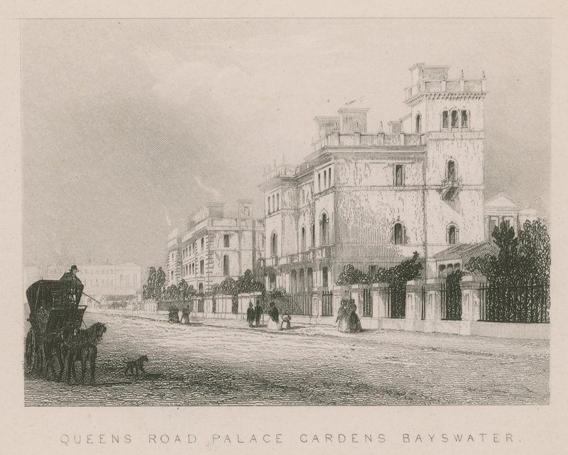 Queens Road Palace Gardens, Bayswater, Londen door English School