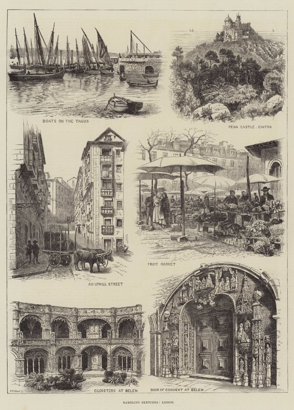 Wandelende schetsen, Lissabon door English School