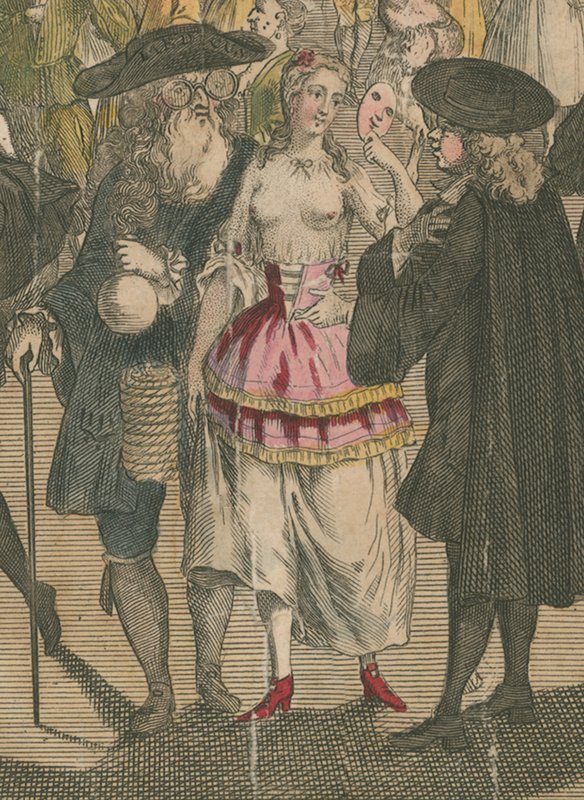 Ranelagh Gardens. Maskerade voor de Venetiaanse ambassadeur, 1749 door English School