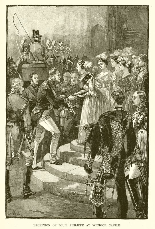 Ontvangst van Louis Philippe in Windsor Castle door English School