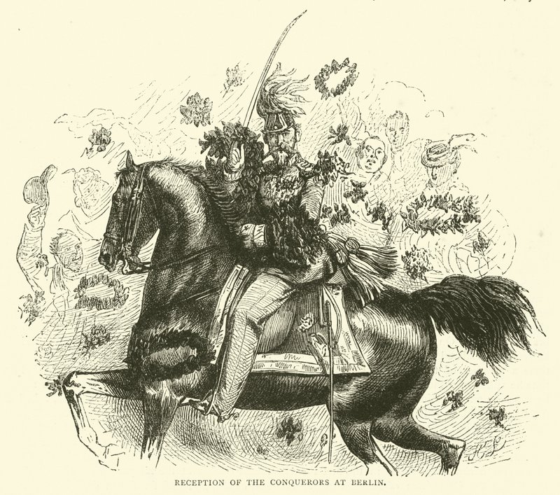 Ontvangst van de veroveraars in Berlijn, april 1871 door English School