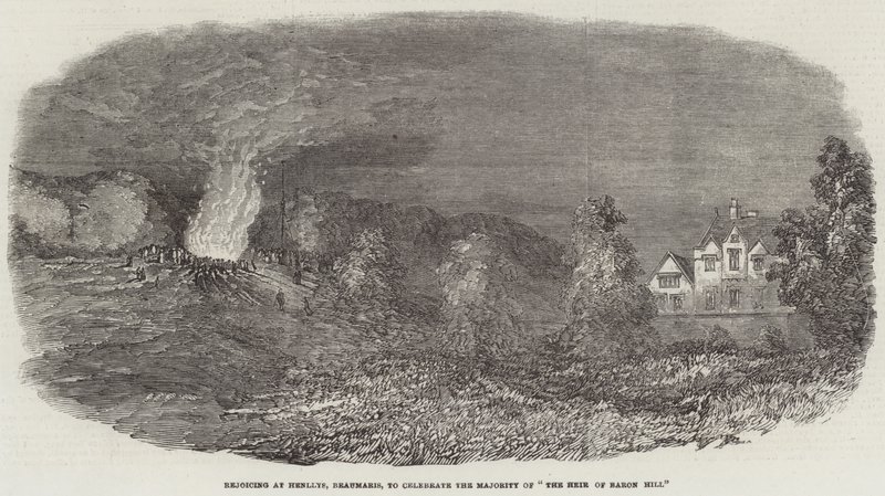 Vreugde in Henllys, Beaumaris, ter Viering van de Meerderjarigheid van "De Erfgenaam van Baron Hill" door English School