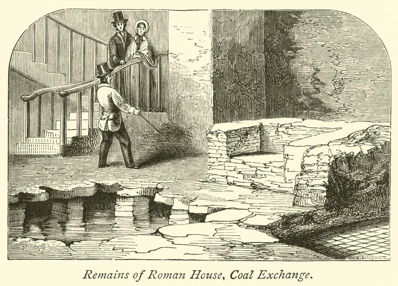 Overblijfselen van Romeins Huis, Coal Exchange door English School