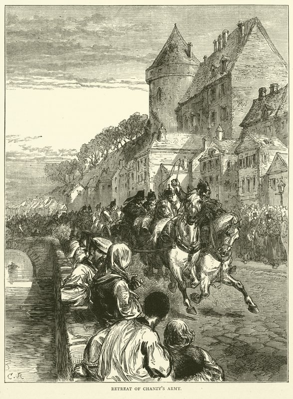 Terugtocht van het leger van Chanzy, januari 1871 door English School