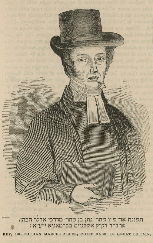 Dominee Dr Nathan Marcus Adler, opperrabbijn in Groot-Brittannië door English School