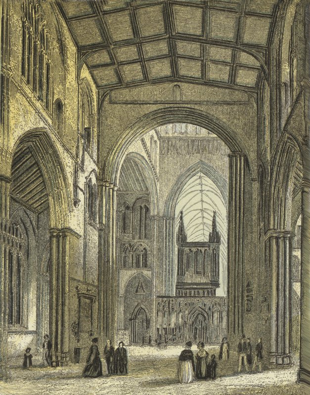 Ripon Kathedraal, Aanblik van het Schip door English School