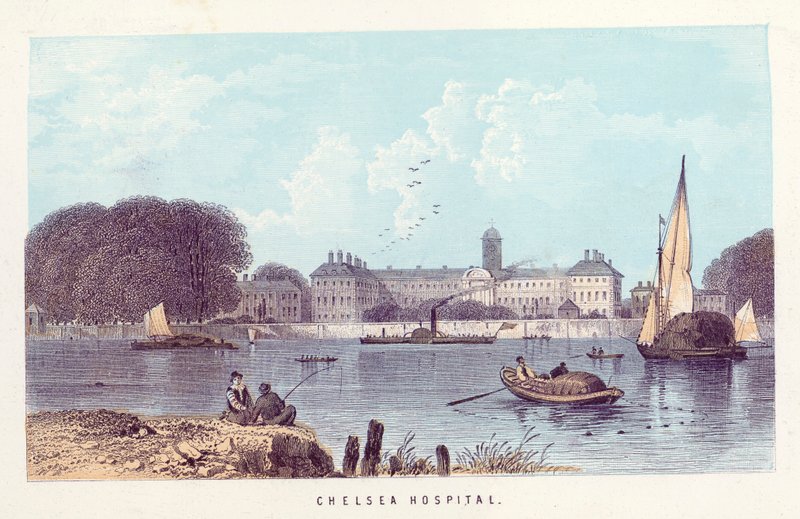 Rivier de Theems: Chelsea Hospital door English School