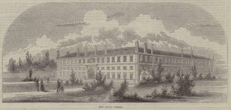 Koninklijke Marine School, Deptford (gravure) door English School