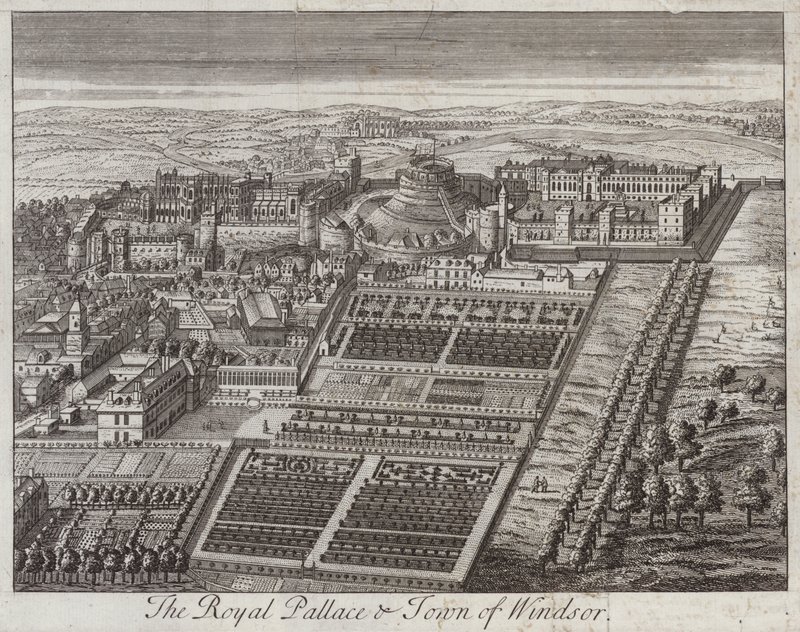 Koninklijk paleis en stad Windsor, Berkshire door English School