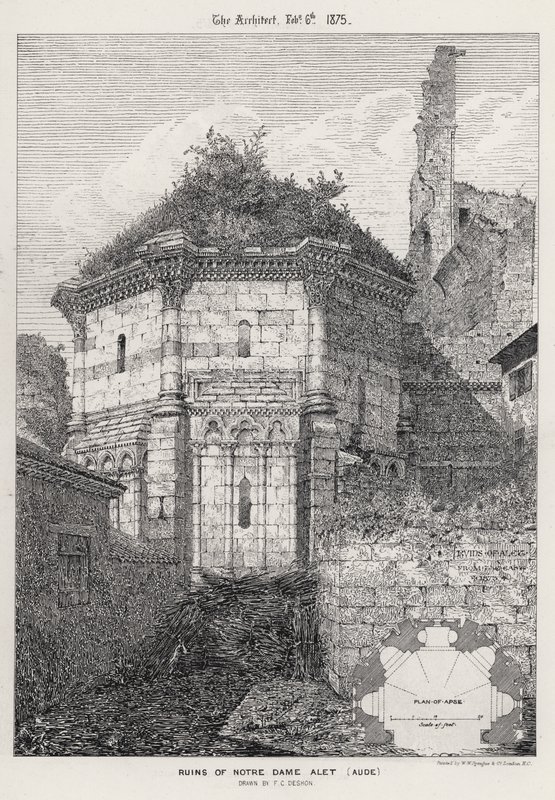 Ruïnes van Notre Dame Alet, Aude door English School