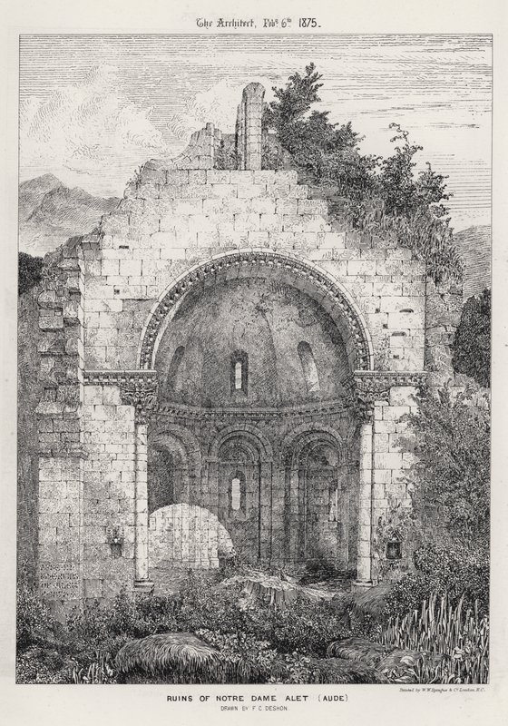 Ruïnes van Notre Dame Alet, Aude door English School