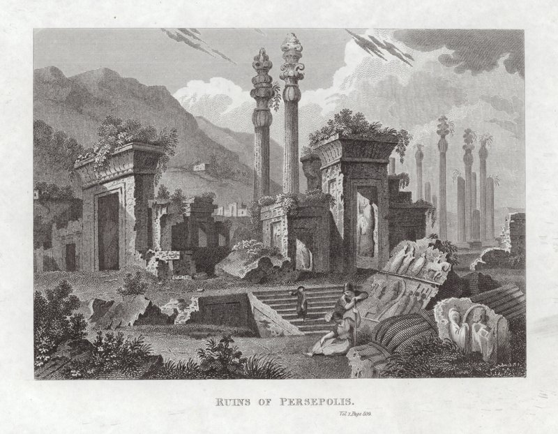 Ruïnes van Persepolis door English School