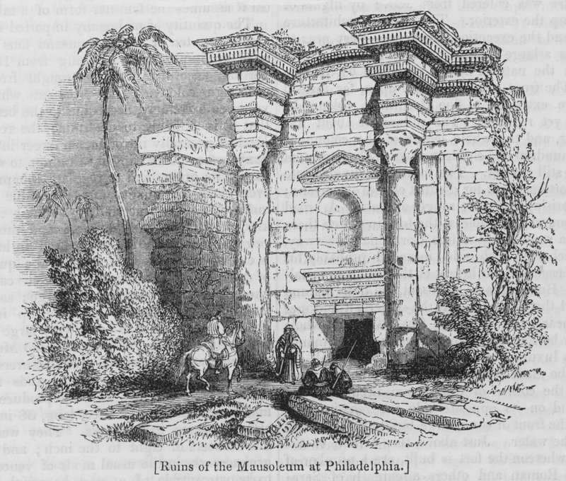 Ruïnes van het Mausoleum in Philadelphia door English School
