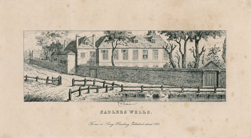 Sadlers Wells, voordat het werd vervangen door het Musick House en Spa door English School