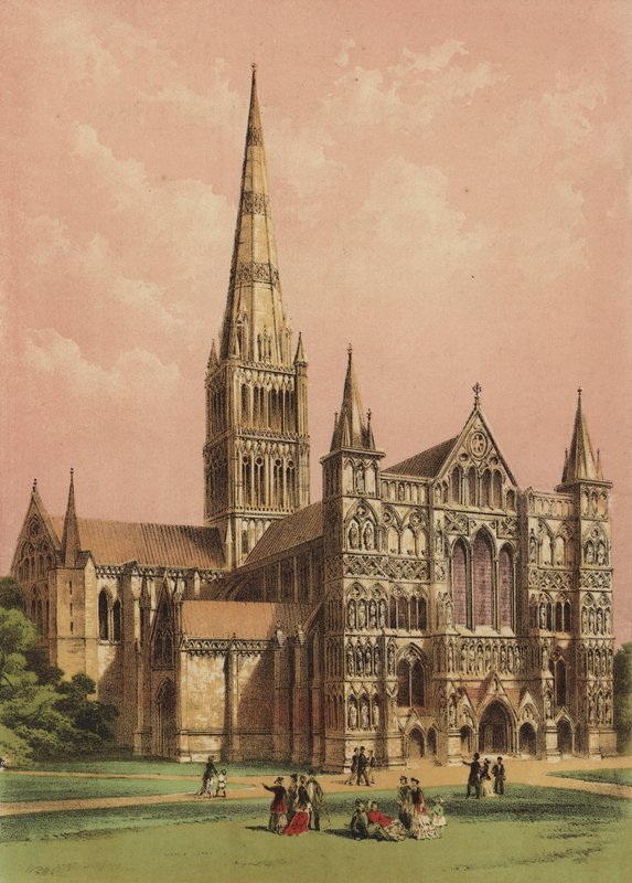 Kathedraal van Salisbury, Wiltshire door English School