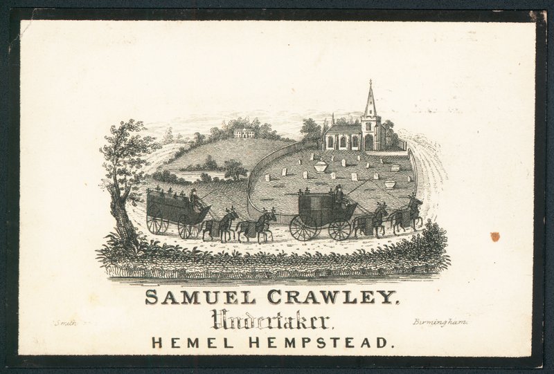 Samuel Crawley, begrafenisondernemer door English School