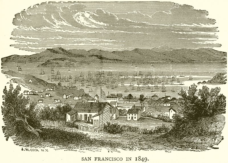 San Francisco in 1849 door English School