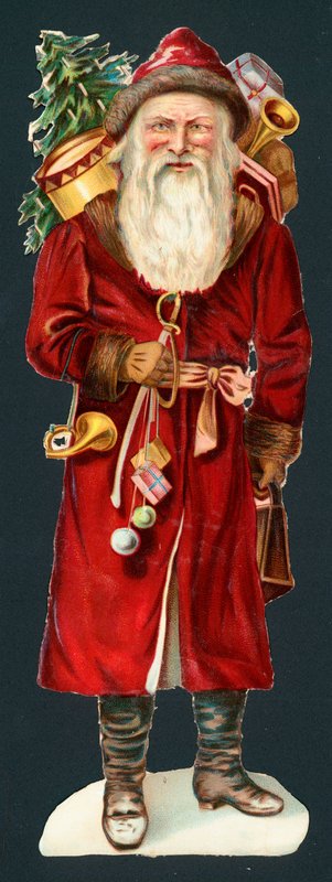 Kerstman, kerstkaart door English School