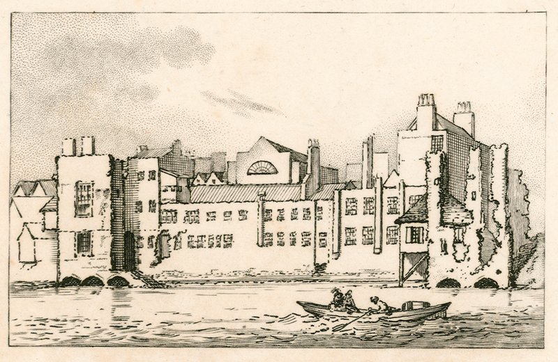 Savoy, Londen, zoals het nu is, 1792 door English School