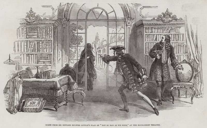Scène uit Sir Edward Bulwer Lytton