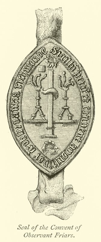 Zegel van het Klooster van Observante Broeders door English School