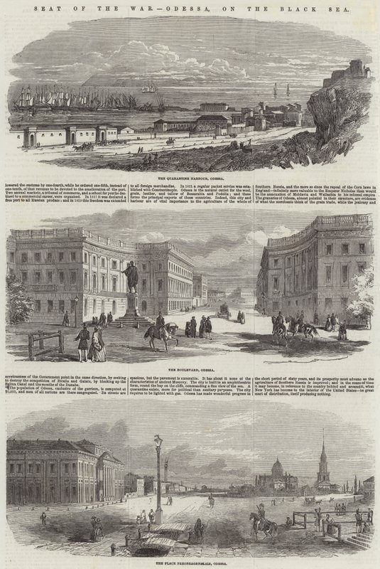 Het Oorlogsgebied, Odessa, aan de Zwarte Zee door English School