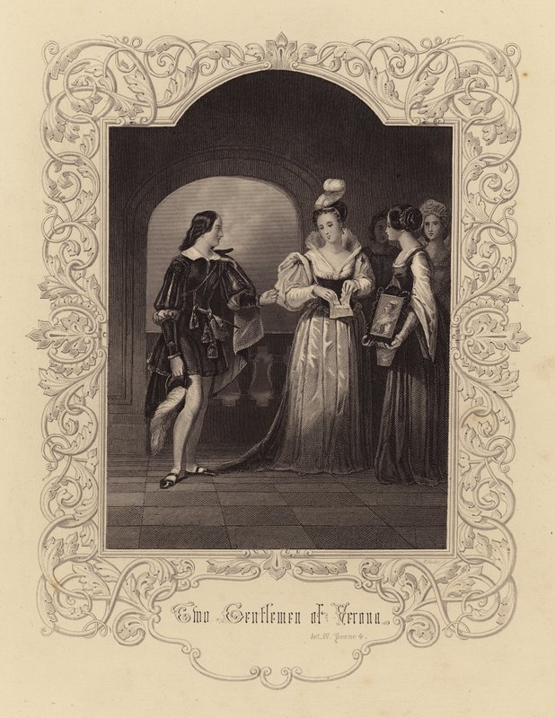 Shakespeare: Twee edellieden van Verona, Act IV, Scene 4 door English School