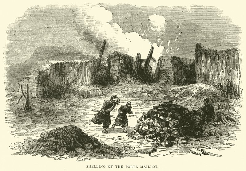 Beschieting van de Porte Maillot, januari 1871 door English School