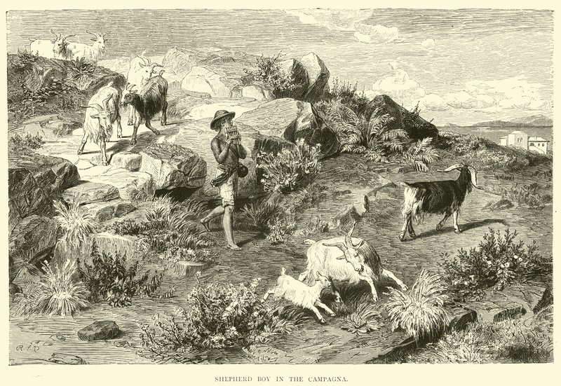 Herderjongen in de Campagna door English School